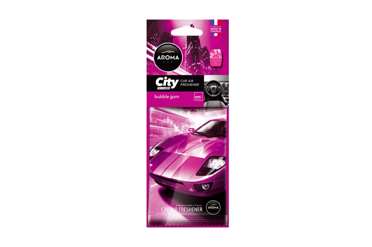 Osvěžovač vzduchu AROMA CAR CITY CARD BUBBLE GUM