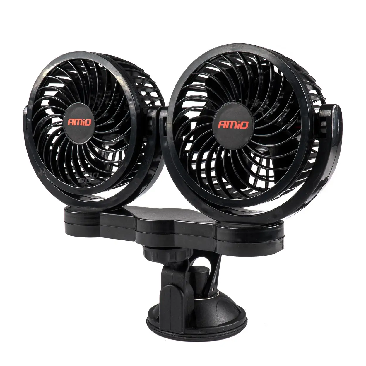 Ventilátor do auta s přísavkou 2x4" 12V - 03010