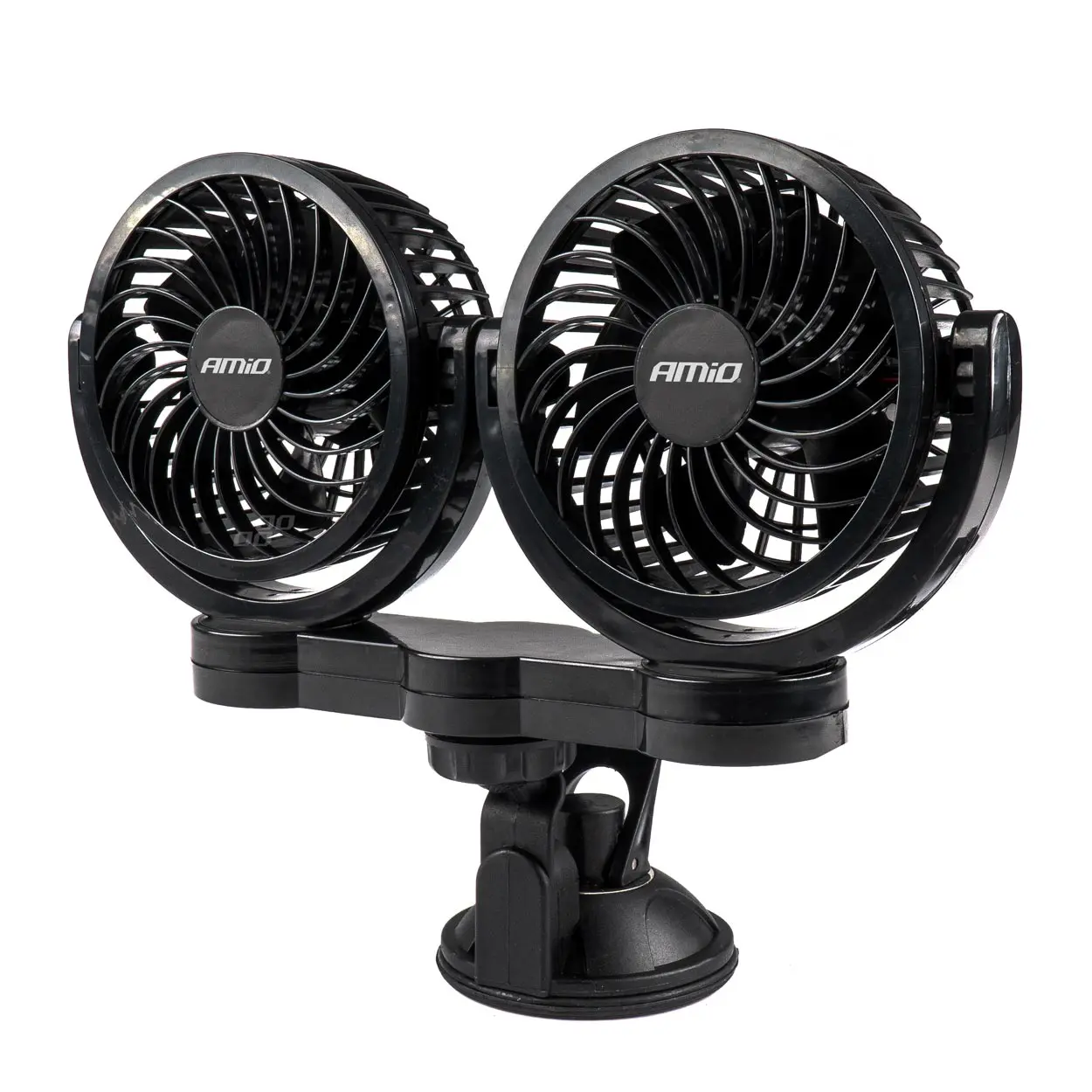 Ventilátor do auta s přísavkou 2x4" 24V - 03011