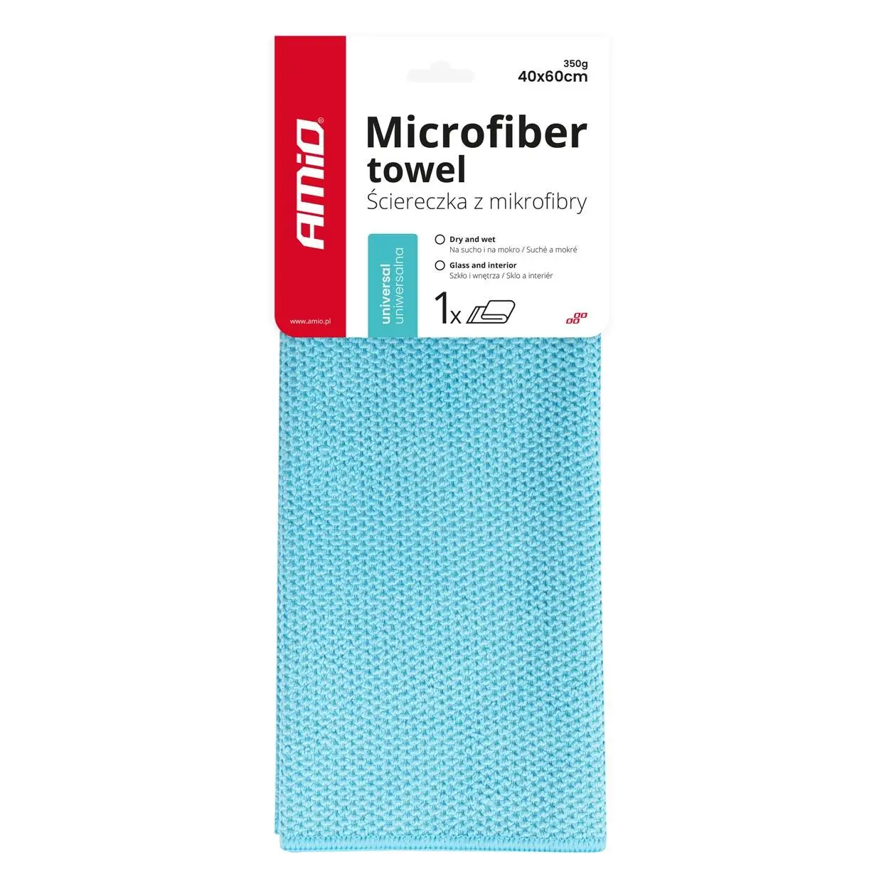 Utěrka z mikrovlákna 40x60cm 350g AMIO-03738