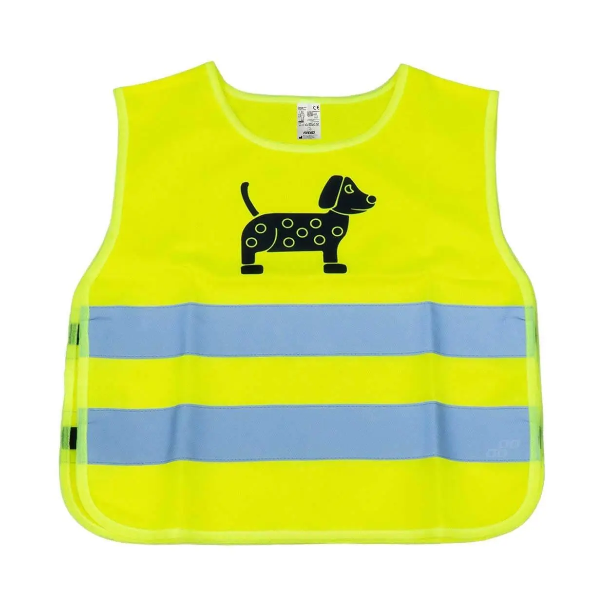 Výstražná vesta dětská žlutá s certifikátem DOG AMIO-03937