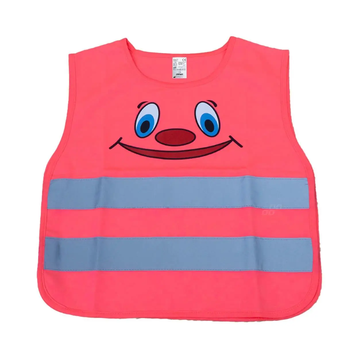 Výstražná vesta dětská růžová SMILE AMiO-03988