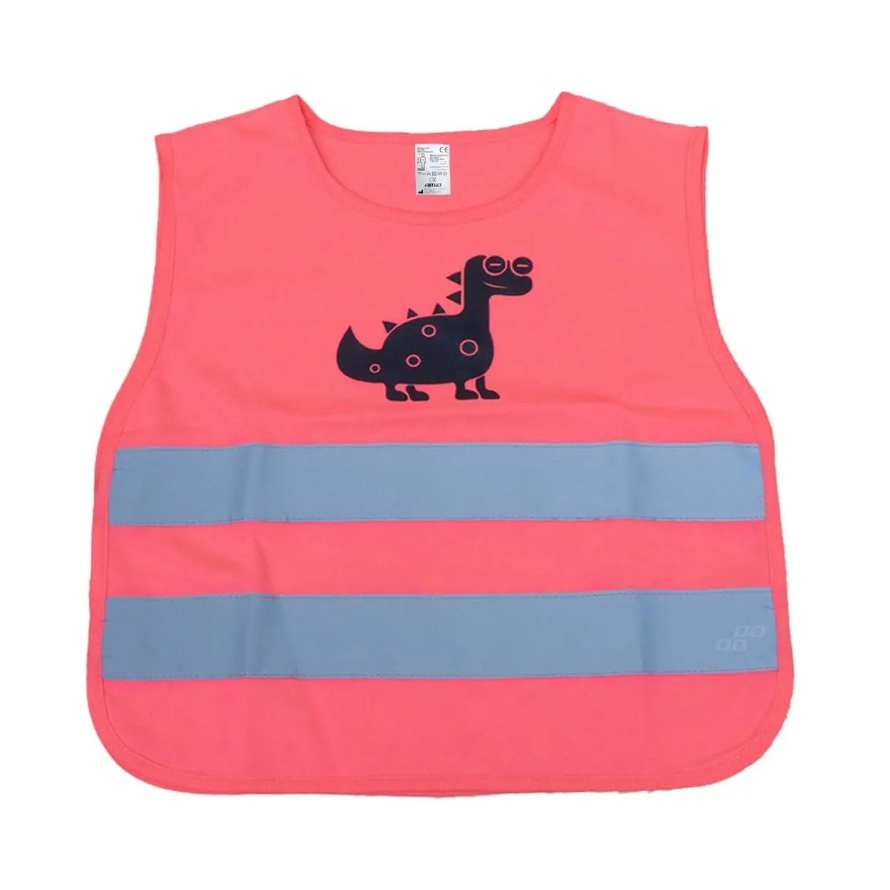 Reflexní vesta dětská růžová DINOSAUR AMiO-03989