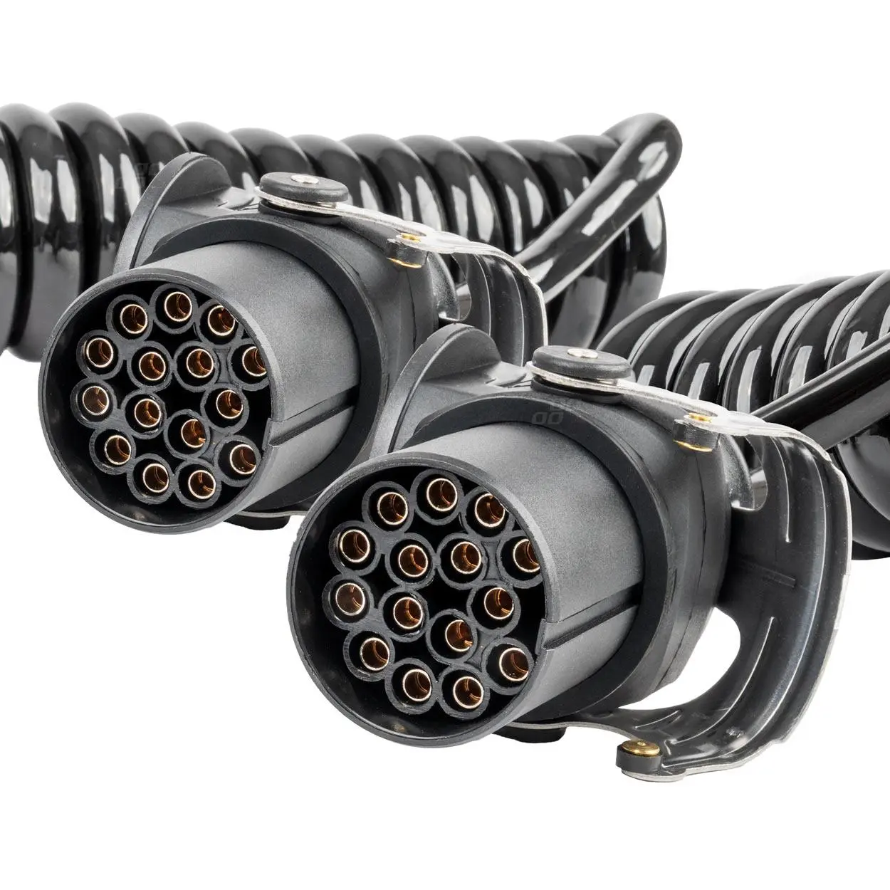 Špirálový kábel TIR 2x 15 PIN 5m 24V AMIO-04382