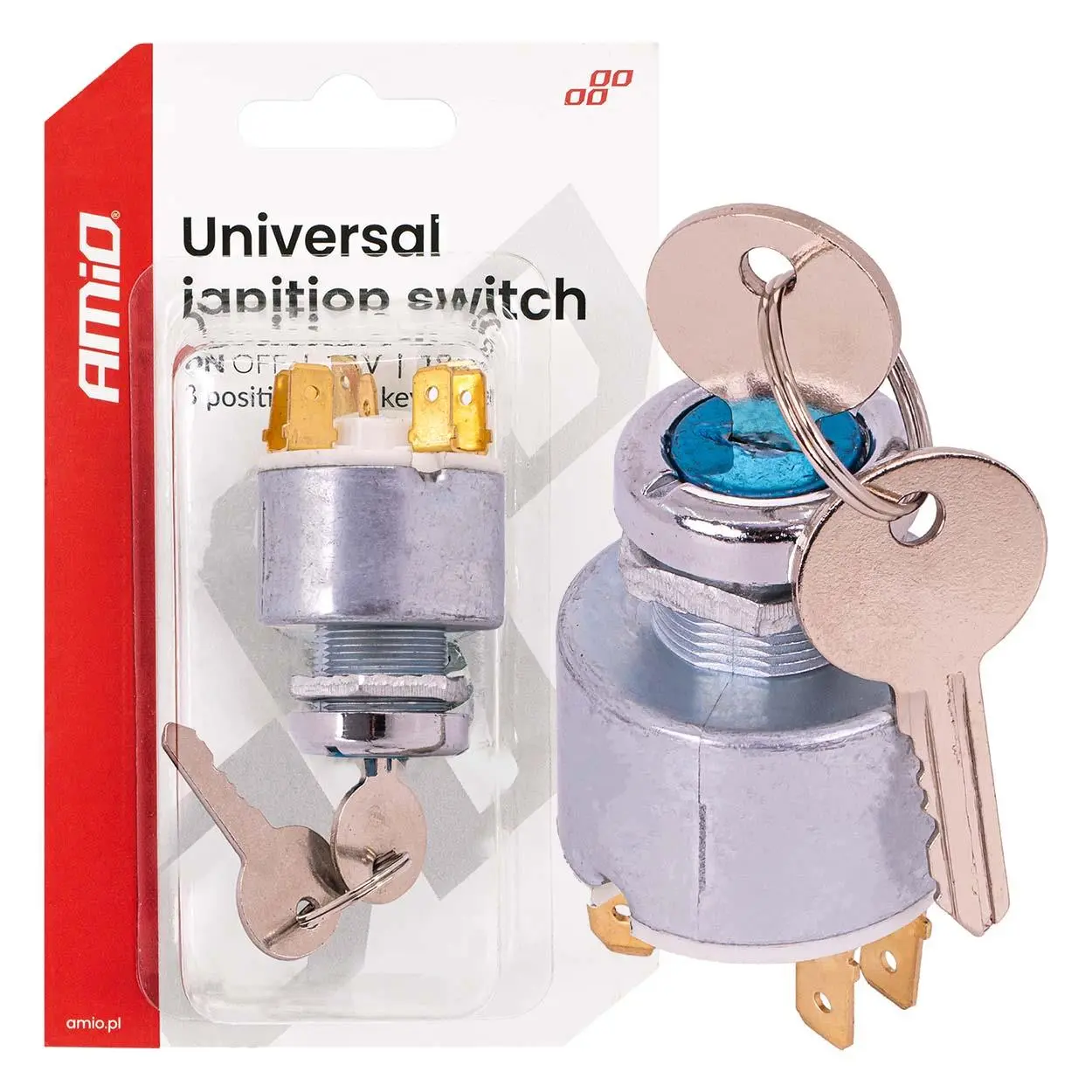 Univerzální spínač zapalování 12V AMiO-04437
