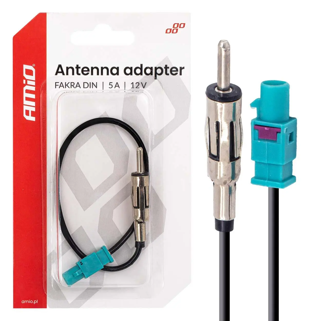 Anténní adaptér FAKRA DIN 5A 12V AMIO-04443