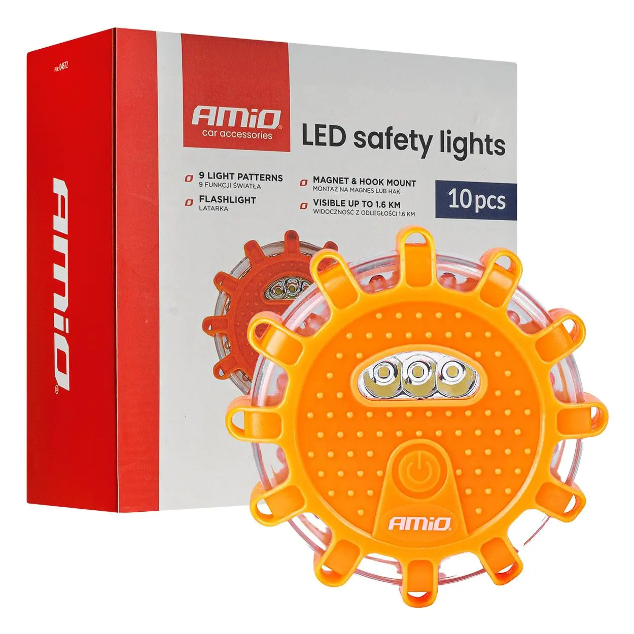 Nouzová svítidla LED 12SMD+3SMD 10 kusů AMIO-04672