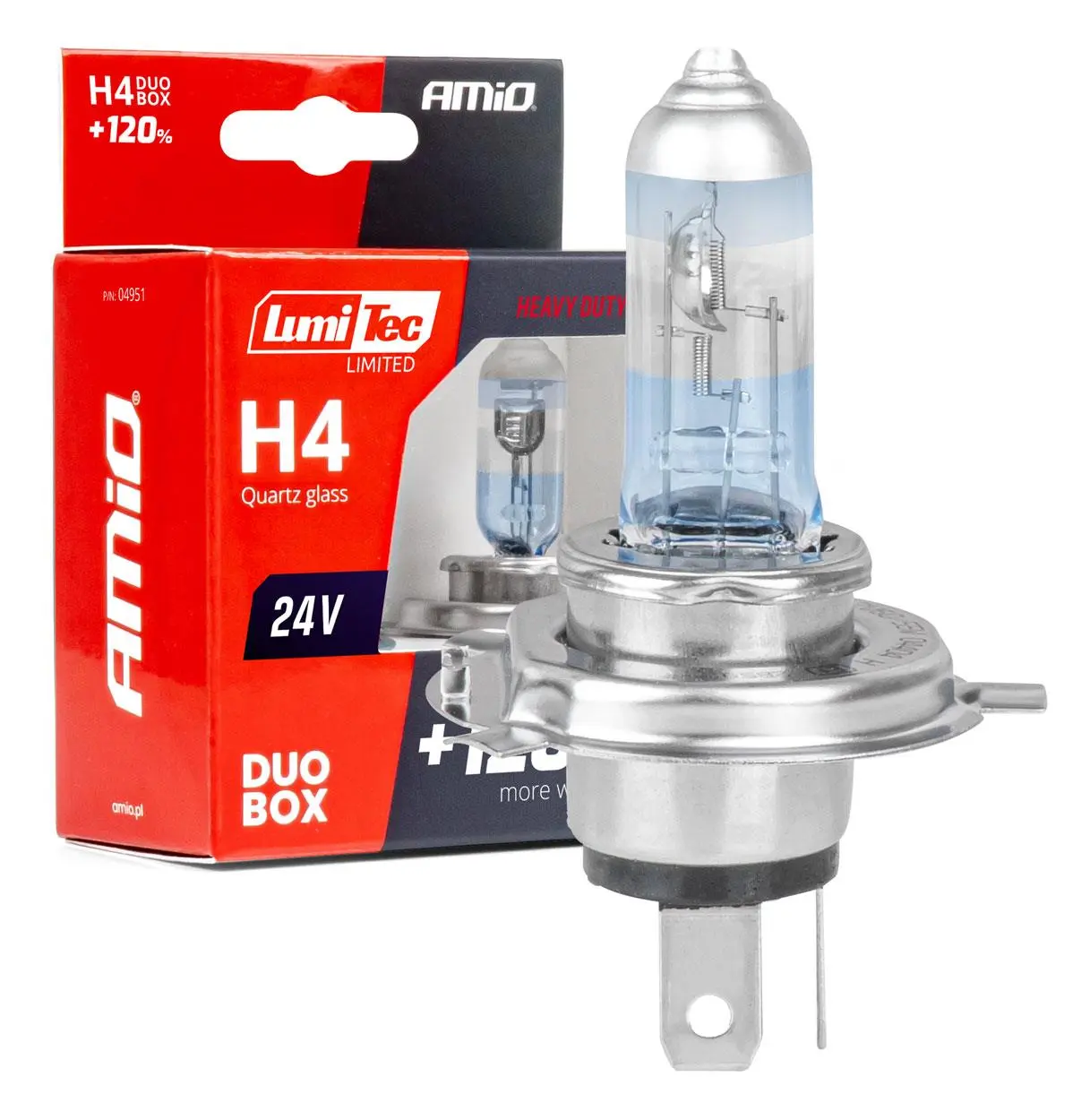 Halogenové DUO blister (2 ks) H4 24V 75/70W LumiTec LIMITED +120% AMIO-04951
