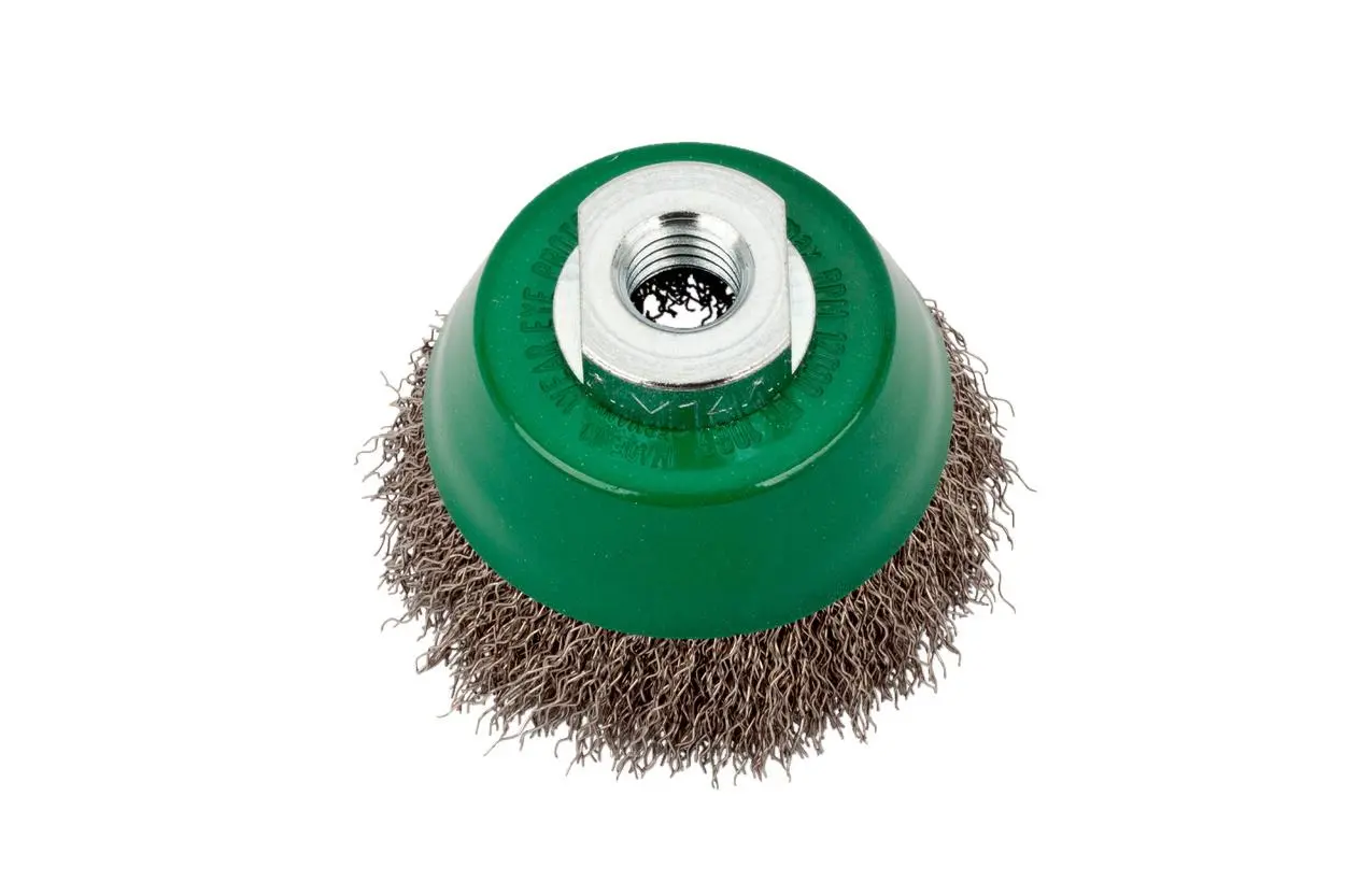 Hrncový kartáč se zvlněným drátem z nerez. Oceli M14 - 0714692015
