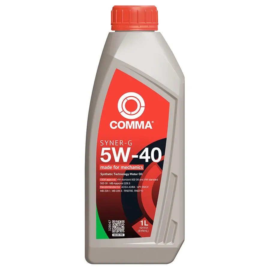 Olej Comma SYNER-G 5W-40 1L