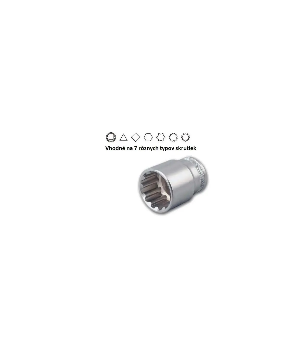 Hlavice nástrčná 1/2" 24mm SUPER TECH