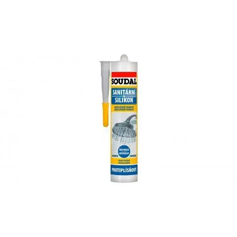 Silikon neutrální sanitární +S Soudal transparentní 280 ml
