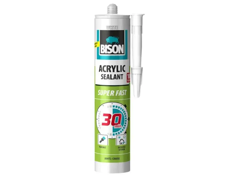 BISON ACRYLIC 30 MIN bílý malířský akrylát 300 ml 32163