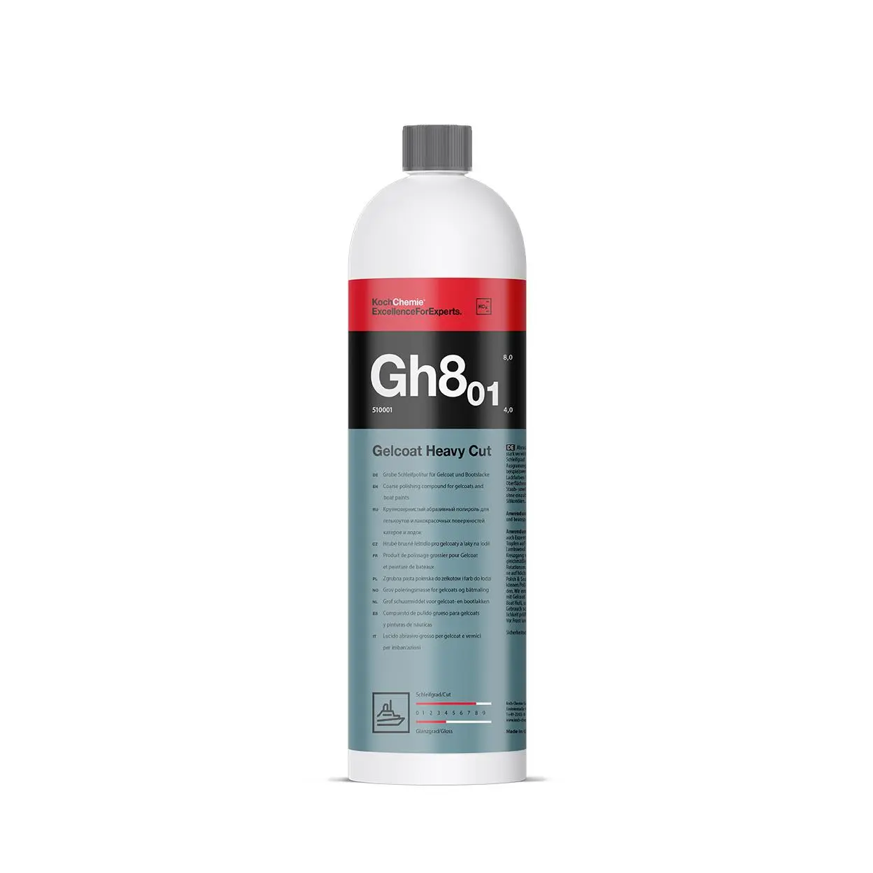 Gelcoat Heavy Cut Gh8.01 - Brusná pasta pro gelcoaty a laky lodí 1L