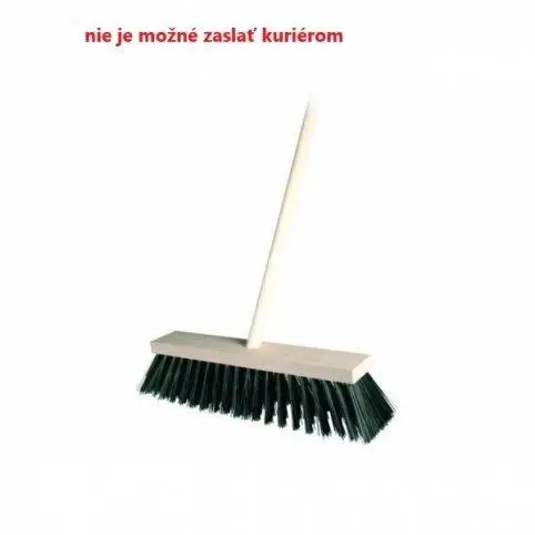 Koště cestářská, 40 cm, s násadou, hrubý vlas