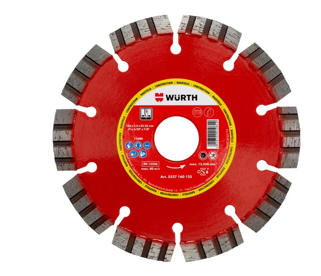 Diamantový řezný kotouč segmentovaná konstrukce 125 mm - 5527160125
