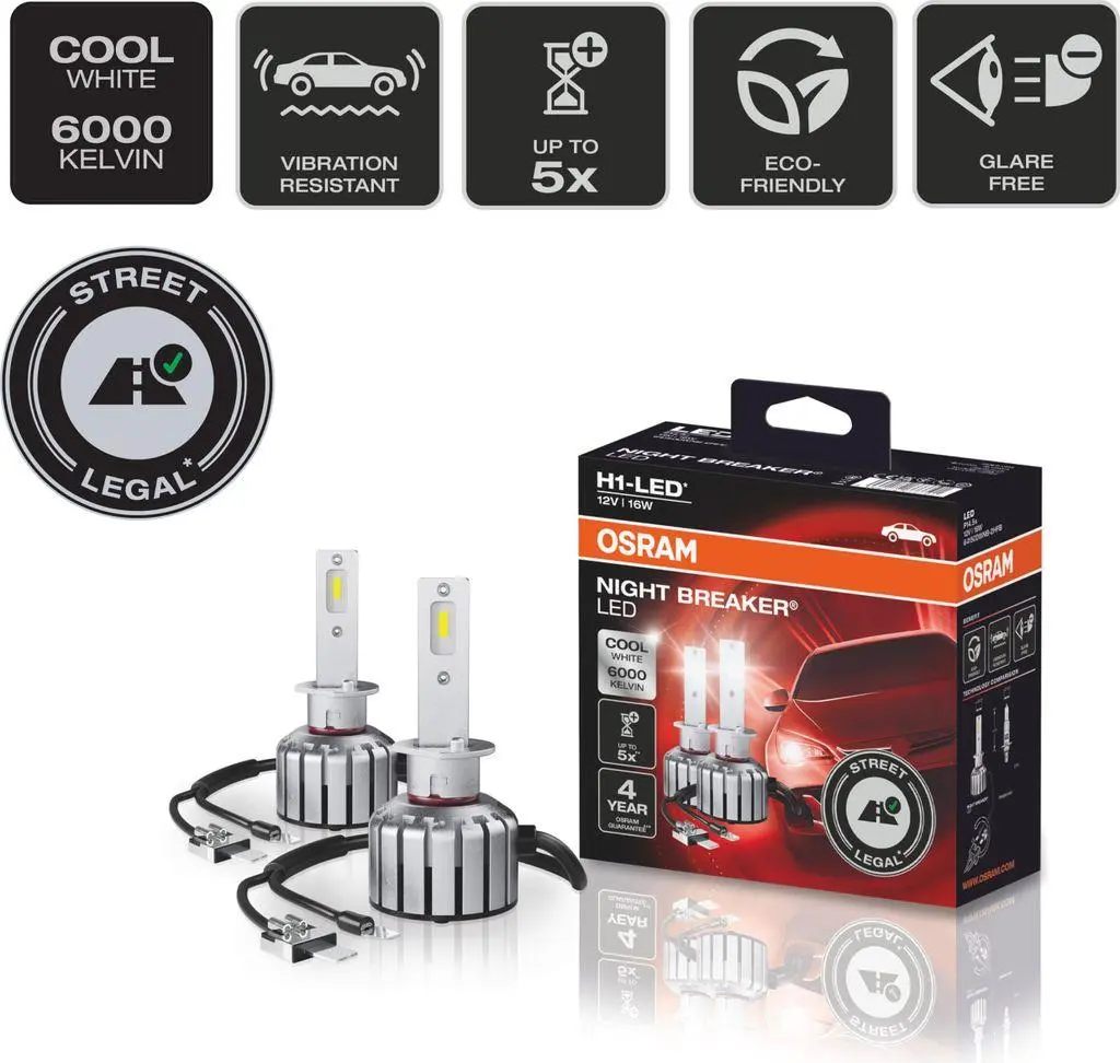 OSRAM Osram H1 NIGHT BREAKER 64150DWNB 16W, 12V P14.5s 2ks 64150DWNB-2HFB