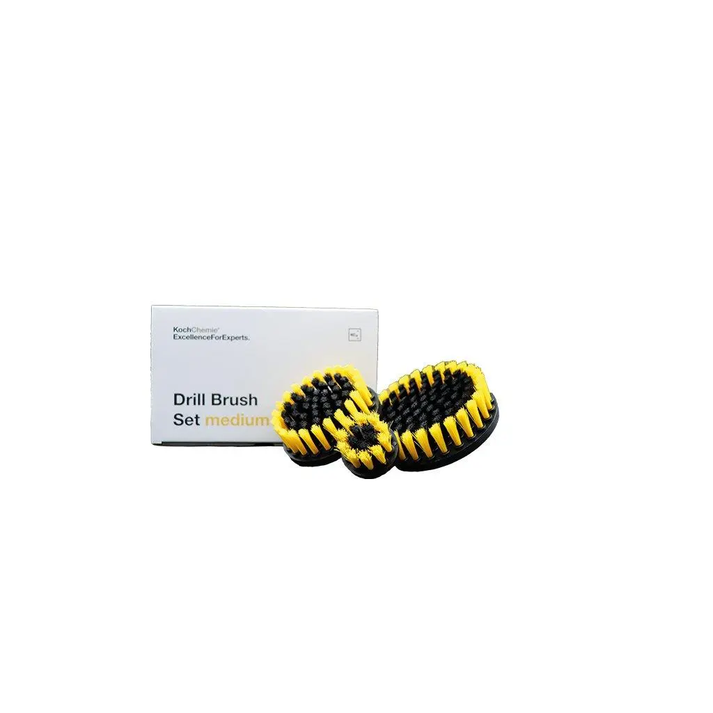 Koch-Chemie Koch Chemie Drill Brush Set medium - Set 3ks Jemných kartáčků do AKU vrtačky 9998271