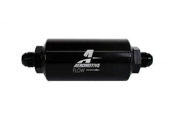 Palivový filtr Aeromotive 100 µm AN8, nerezavějící ocel - AM-12379