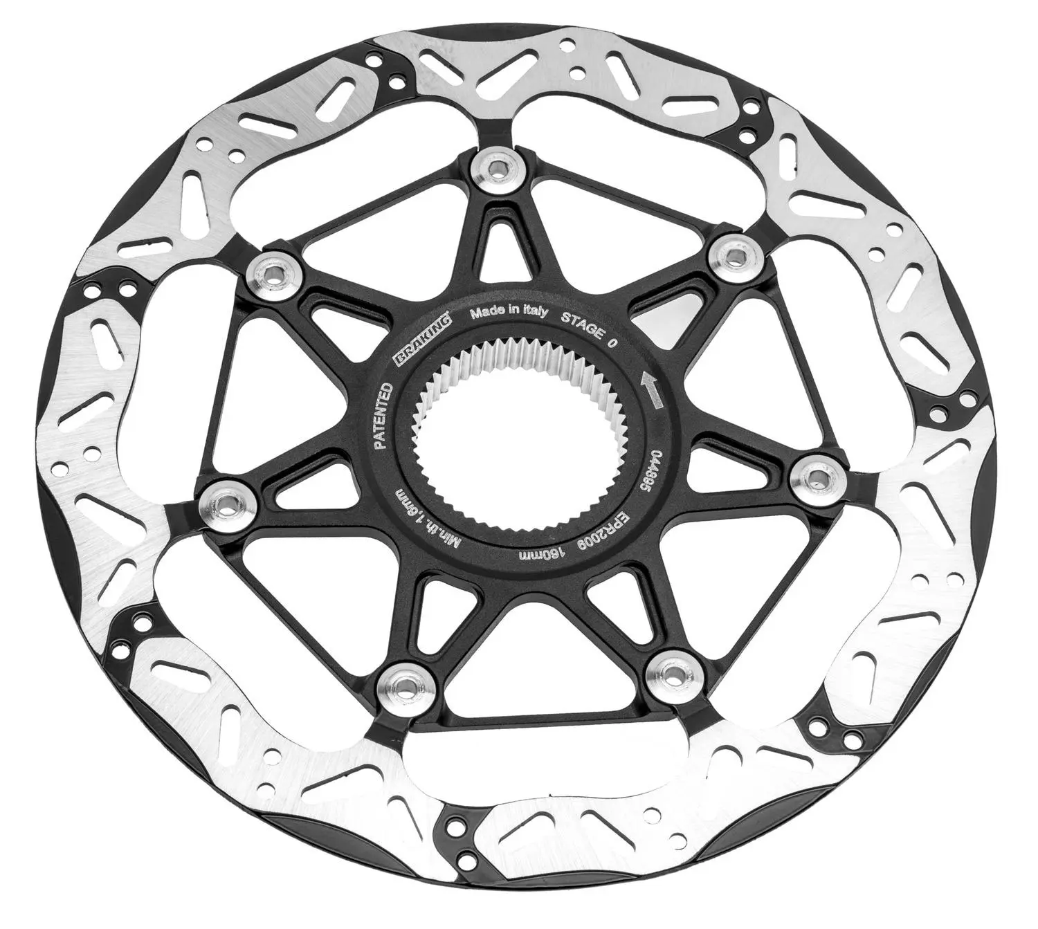 BRAKING Brzdový kotouč (průměr 160 mm, tloušťka 1,9 mm, Centerlock) (Epta Stage 0) C010-0012