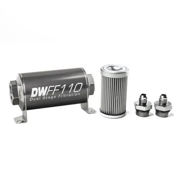 Filtr paliva DeatschWerks 10 mikronů AN6 110 mm - DW-8-03-110-010K-6