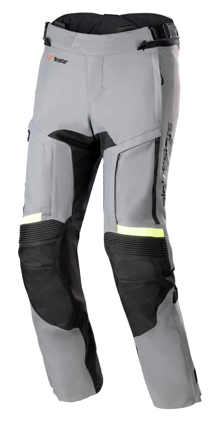 Alpinestars Bogota Pro Drystar 3 Season šedo-černo-fluo žluté kalhoty na motorku