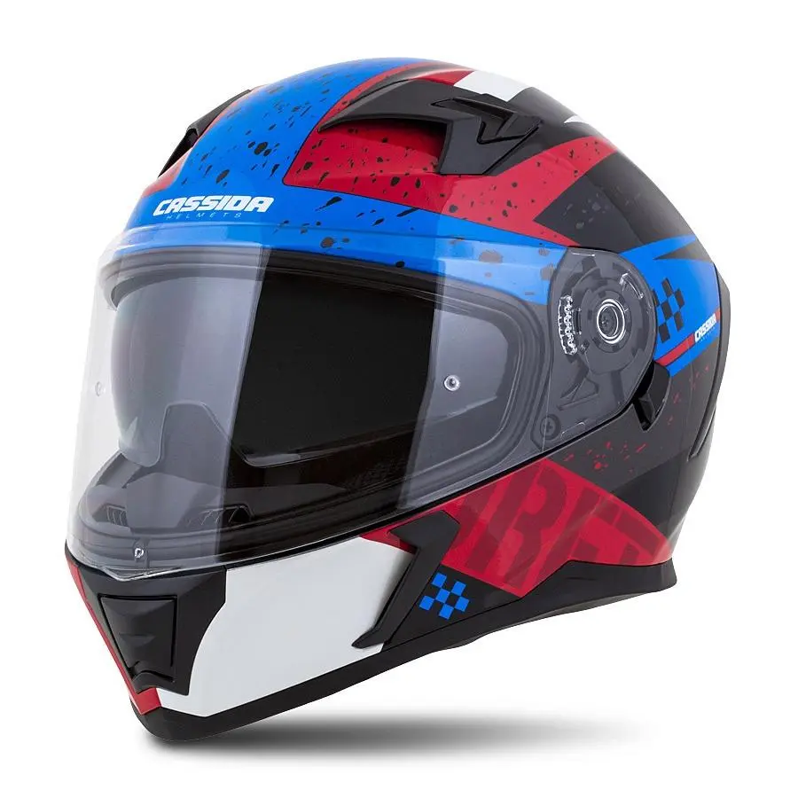 Helma Integral 3.0 DRFT (modrá perleť/červená/černá/bílá, plexi s přípravou pro Pinlock, vel. S)