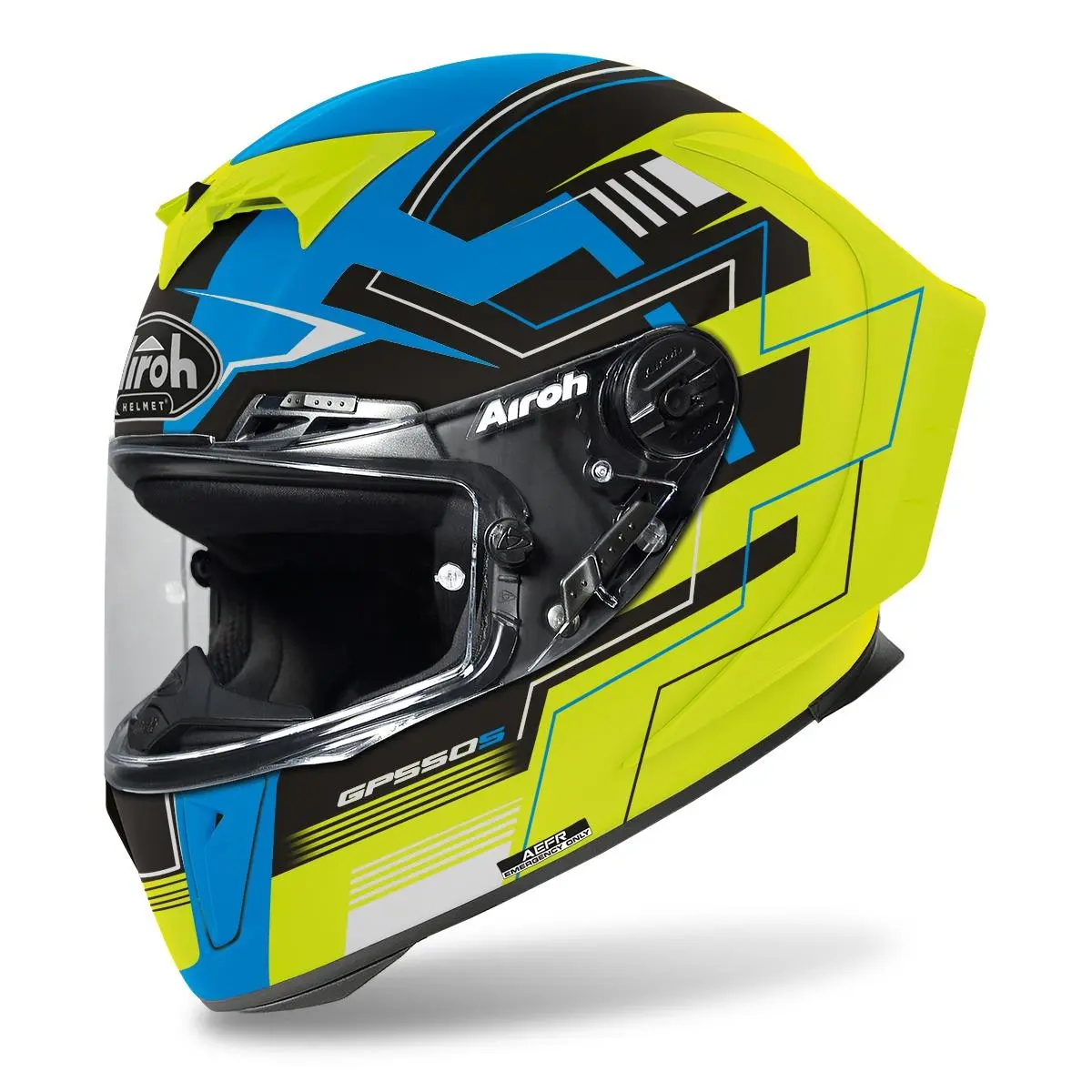 Helma GP 550 S Challenge (matná modrá/žlutá, vel. L)