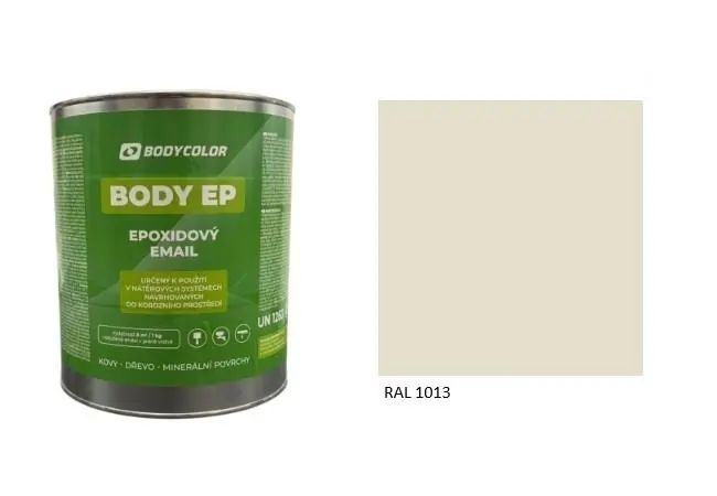 Epoxidová barva 5:1 lesklá RAL 1013 ústřicová bílá, 0,75 l BODY COLOR PRM1721