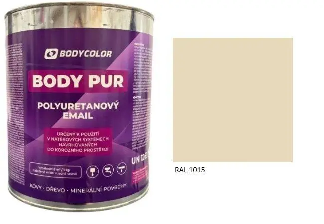 Polyuretanová barva 4:1 lesklá RAL 1015 světlá slonová kost, 2,25 l BODY COLOR PRM203