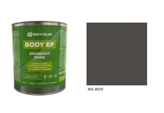 Epoxidová barva 5:1 lesklá RAL 8019 šedohnědá, 2,25 l BODY COLOR PRM2075