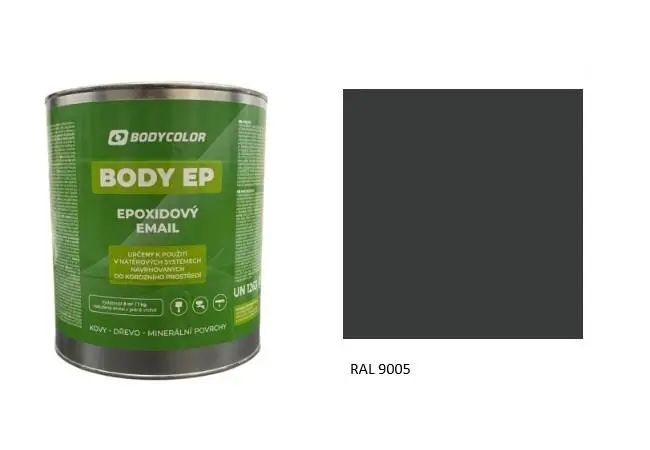 Epoxidová barva 5:1 matná RAL 9005 sytě černá, 4,5 l BODY COLOR PRM2845