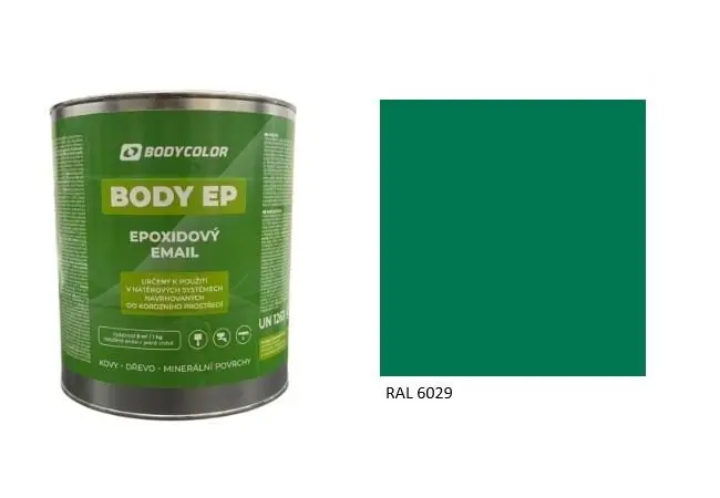 Epoxidová barva 5:1 polomatná RAL 6029 mátová zelená, 2,25 l BODY COLOR PRM3160