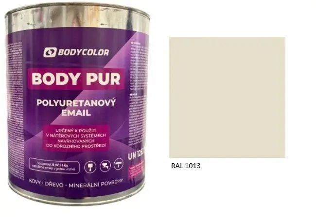 Polyuretanová barva 4:1 matná RAL 1013 ústřicová bílá, 0,75 l BODY COLOR PRM581