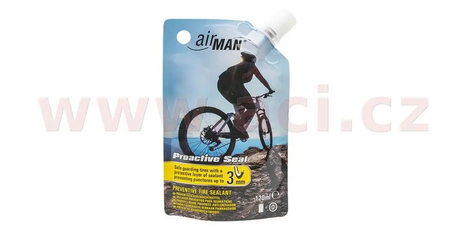 AIRMAN těsnící hmota pro kola, elektrokola, koloběžky (prevence proti defektu) Proactive Seal (120 ml)