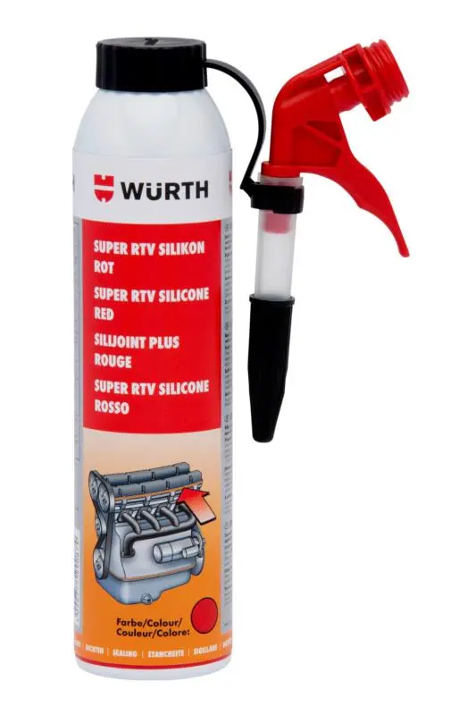 Sada lepících těsnících hmot Silikon Super RTV červený 200 ml - 9ks