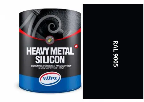Vitex Heavy Metal Silikon - Alkydová Barva Na Kov Ral 9005 Černá 750ml