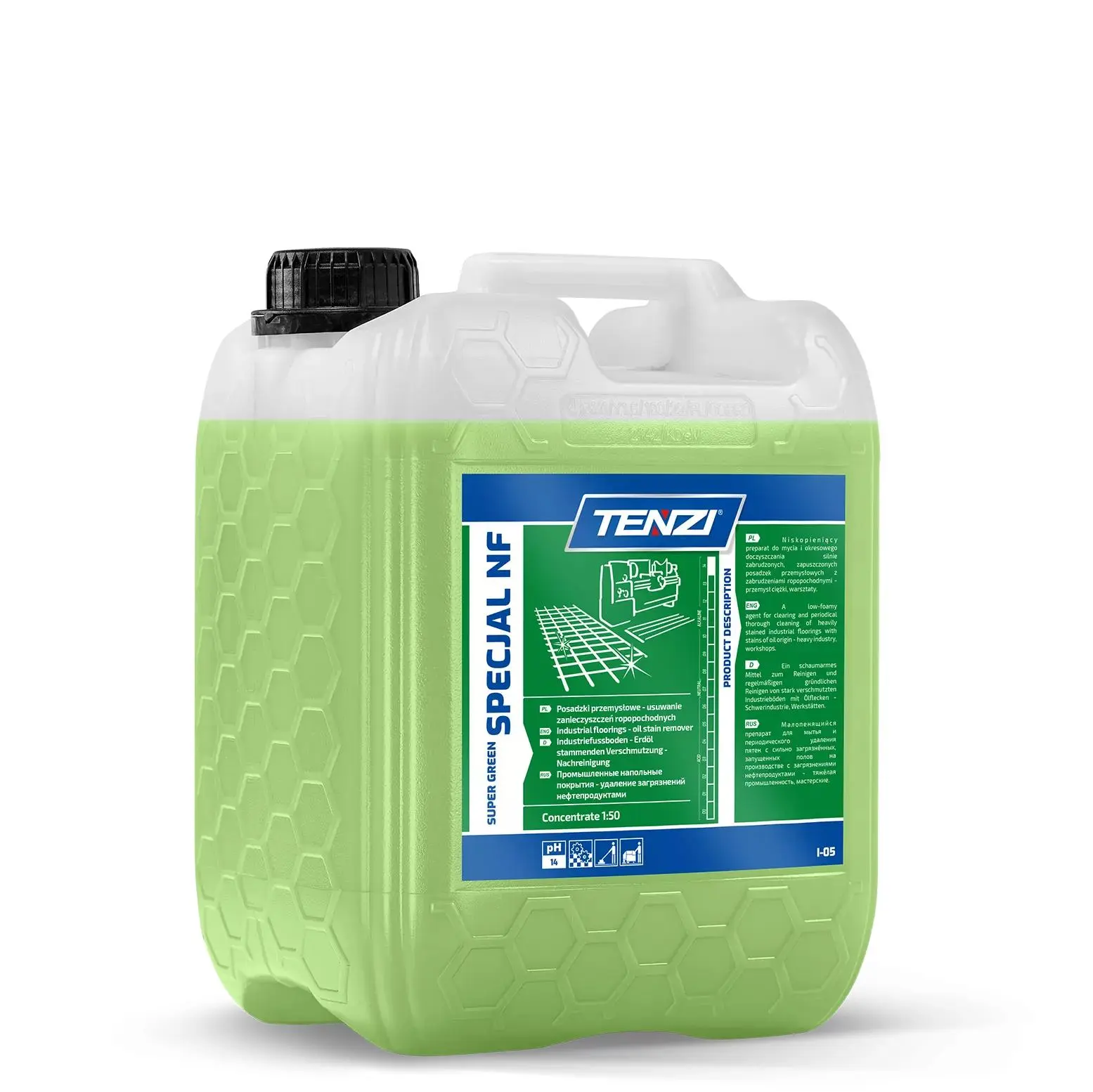 TENZI Super Green Specjal NF - Čistič podlah do dílny 10L WII005A010AS000