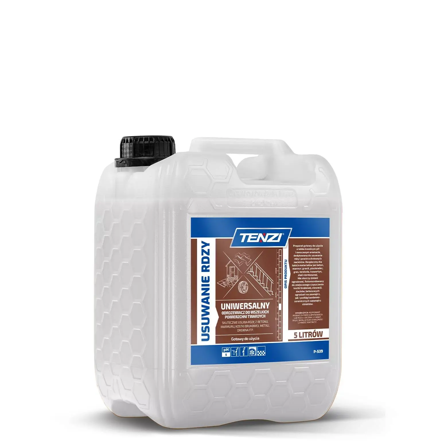 TENZI ODSTRANĚNÍ RDZY - Odstraňovač hrdze 5L WPP539A005AS010