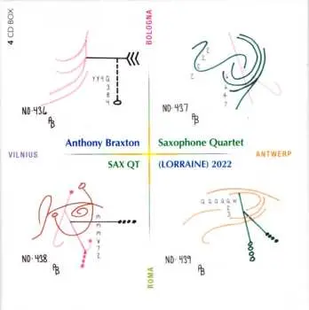 4CD Anthony Braxton Saxophone Quartet: Sax Qt (Lorraine) 2022
