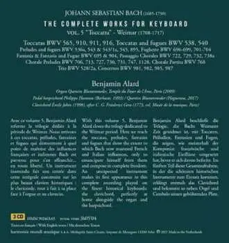 3CD/Box Set Johann Sebastian Bach: The Complete Works For Keyboard 5: "Weimar 1708-1717" - Toccatas & Fugues