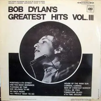 LP Bob Dylan: Bob Dylan's Greatest Hits Vol.III