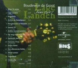 CD Boudewijn De Groot: Lage Landen Tour 2007
