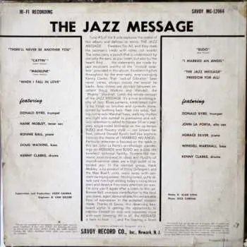 LP Donald Byrd: The Jazz Message Of CLR