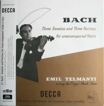 3LP/Box Set Emil Telmányi: Three Sonatas And Three Partitas For Unaccompanied Violin