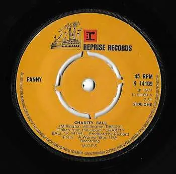 Fanny: Charity Ball (ruby red) LP