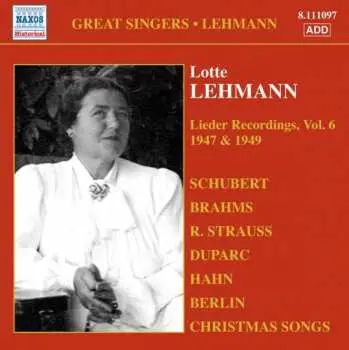CD Franz Schubert: Lotte Lehmann - Lieder Recordings Vol.6