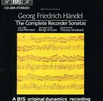 CD Georg Friedrich Händel: The Complete Recorder Sonatas