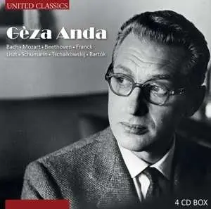 4CD Géza Anda: Bach/mozart/beethoven/franck/liszt/schumann/thaikovsky