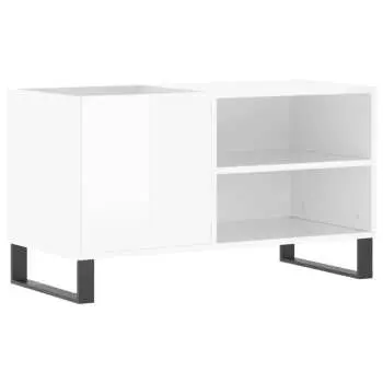 vidaXL Skříňka na LP desky lesklá bílá 85x38x48 cm kompozitní dřevo - 11461.831710